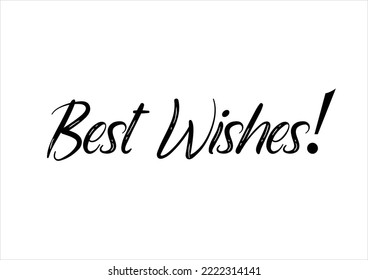 best wishes hand drawn design vector art