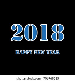 Best Wishes - Happy New Year Greeting Card 2018