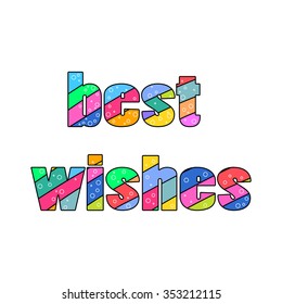 Best wishes inscription