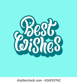 Best Wishes lettering text