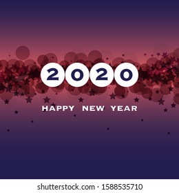Best Wishes - New Year Card, Cover or Background Design Template - 2020
