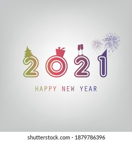 Best Wishes - New Year Card Background Template - 2021