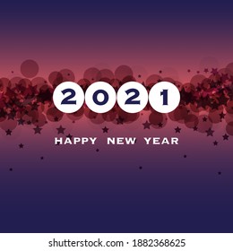 Best Wishes - New Year Card, Cover or Background Design Template - 2021