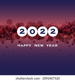 Best Wishes - New Year Card, Cover or Background Design Template - 2022