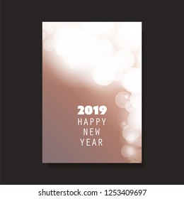 Best Wishes - New Year Flyer, Card or Background Vector Design - 2019