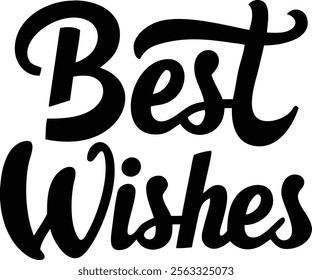 best wishes on white background