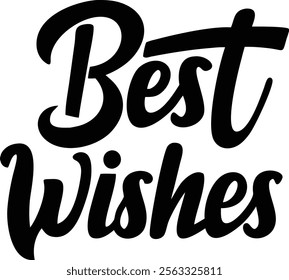 best wishes on white background