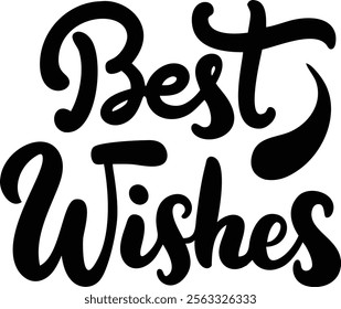 best wishes on white background