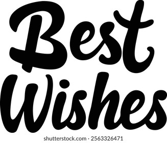 best wishes on white background