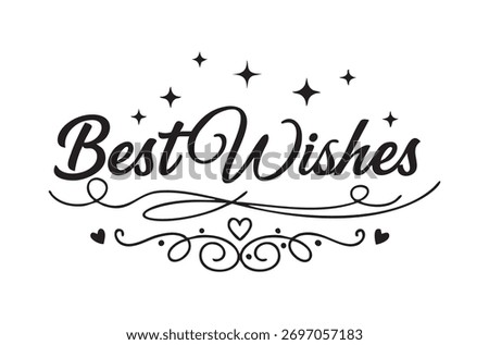 Best Wishes Vector Illustration Design