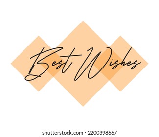 BEST WISHEs word for wishes vector design.