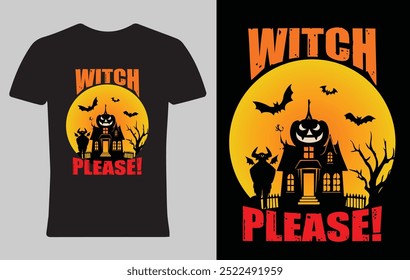 Melhor Bruxa Halloween T-Shirt Design