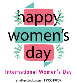 Best women's day logo template design vector, women's logo, Vector illustration Happy women's day, 8 march celebrations