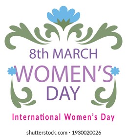 Best women's day logo template design vector, women's logo, Vector illustration Happy women's day, 8 march celebrations