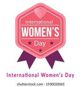 Best women's day logo template design vector, women's logo, Vector illustration Happy women's day, 8 march celebrations