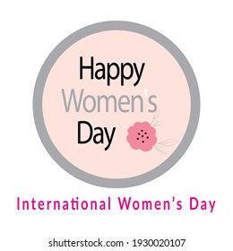 Best women's day logo template design vector, women's logo, Vector illustration Happy women's day, 8 march celebrations
