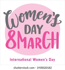 Best women's day logo template design vector, women's logo, Vector illustration Happy women's day, 8 march celebrations