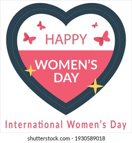 Best women's day logo template design vector, women's logo, Vector illustration Happy women's day, 8 march celebrations