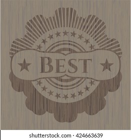 Best wooden emblem. Vintage.