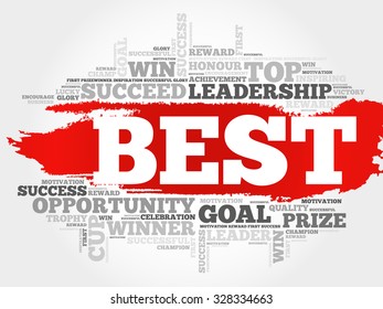 Best word cloud, business concept