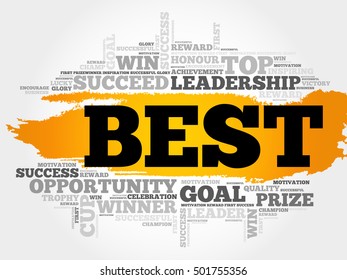 BEST word cloud collage, business concept background