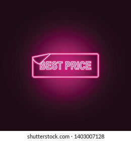 best word sticker neon icon. Elements of Sale set. Simple icon for websites, web design, mobile app, info graphics