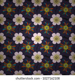 Best for wrapping paper. Vector seamless pattern with abstract gray, pink and black flowers. Background floral design for wedding, engagement, cosmetics, perfume, beauty products.