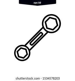 The best wrench icon. mechanical service tools vector illustration logo template. eps10