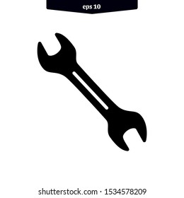 The best wrench icon. mechanical service tools vector illustration logo template. eps10