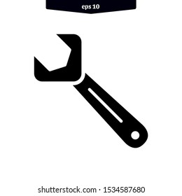 The best wrench icon. mechanical service tools vector illustration logo template. eps10