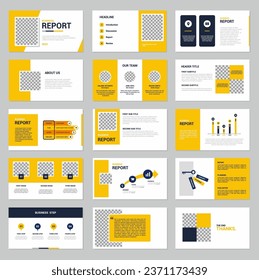 best yellow ppt template, simple design