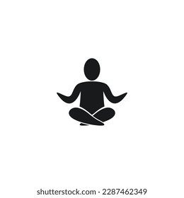 best yoga silhouette design vector