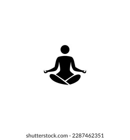 best yoga silhouette design vector