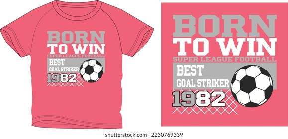 BESTFOOTBALL MATCH t shirt graphic design vector illustration \