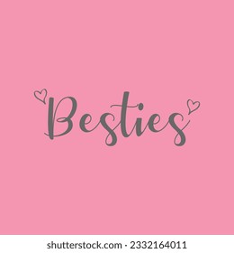 Bestie T shirt design illustration with vector