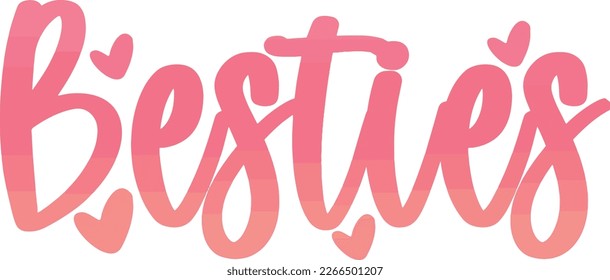Bestias - texto con letras de guion rosadas, comillas, ilustración del vector de caligrafía, archivos de diseño de camisetas de tarjeta