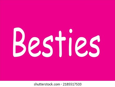 Besties Vector Illustration Image Clipart Stock Vector (Royalty Free ...