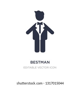 bestman icon on white background. Simple element illustration from People concept. bestman icon symbol design.
