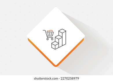 Best-practice retail metrics icon vector design