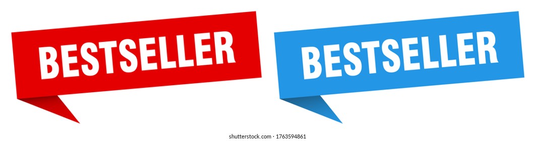 bestseller banner. bestseller speech bubble label set. bestseller sign