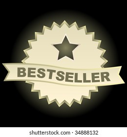 Emblema de Bestseller. Conjunto de vectores.