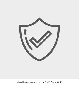 Bestseller guaranteed badge icon thin line for web and mobile, modern minimalistic flat design. Vector dark grey icon on light grey background.