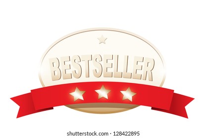 Bestseller label. Vector