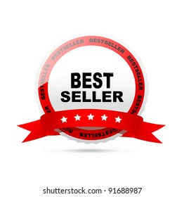 Bestseller label. Vector.