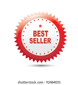 Bestseller label. Vector.