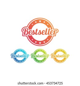 Bestseller labels set. Vector illustration.