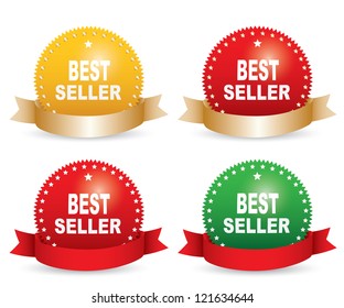 Bestseller labels. Vector