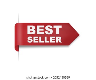 Bestseller labels.Vector illustration isolated on white background.Eps 10.