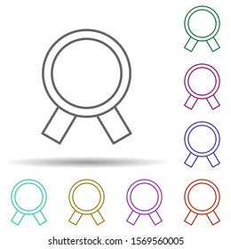 Bestseller multi color icon. Simple thin line, outline vector of web icons for ui and ux, website or mobile application