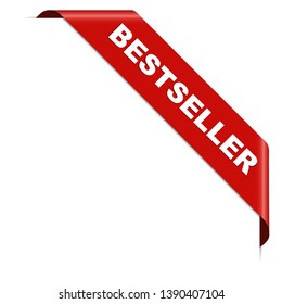 bestseller - red corner ribbon banner